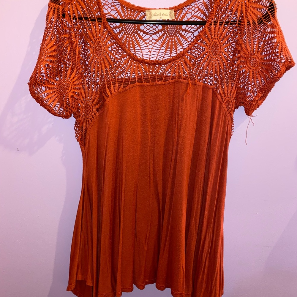 Burnt orange top
